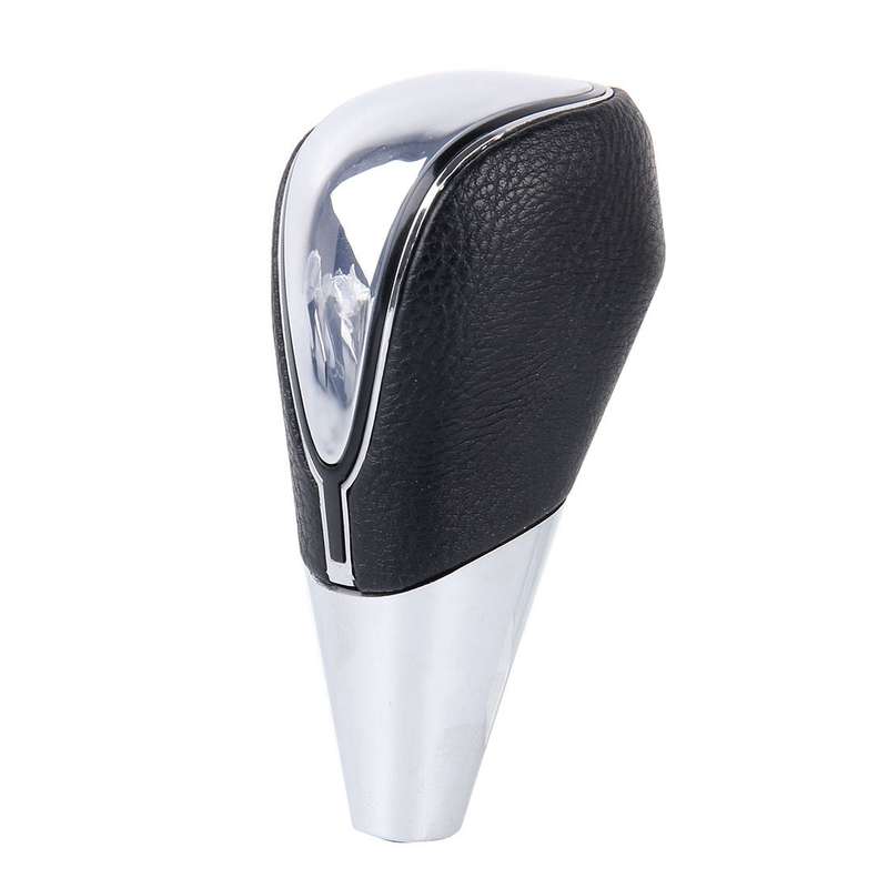 Colorful Car Breathing Racing Dash LED Magic Lamp Black Leather Gear Head Shift Knob, Size: 11.5 * 4