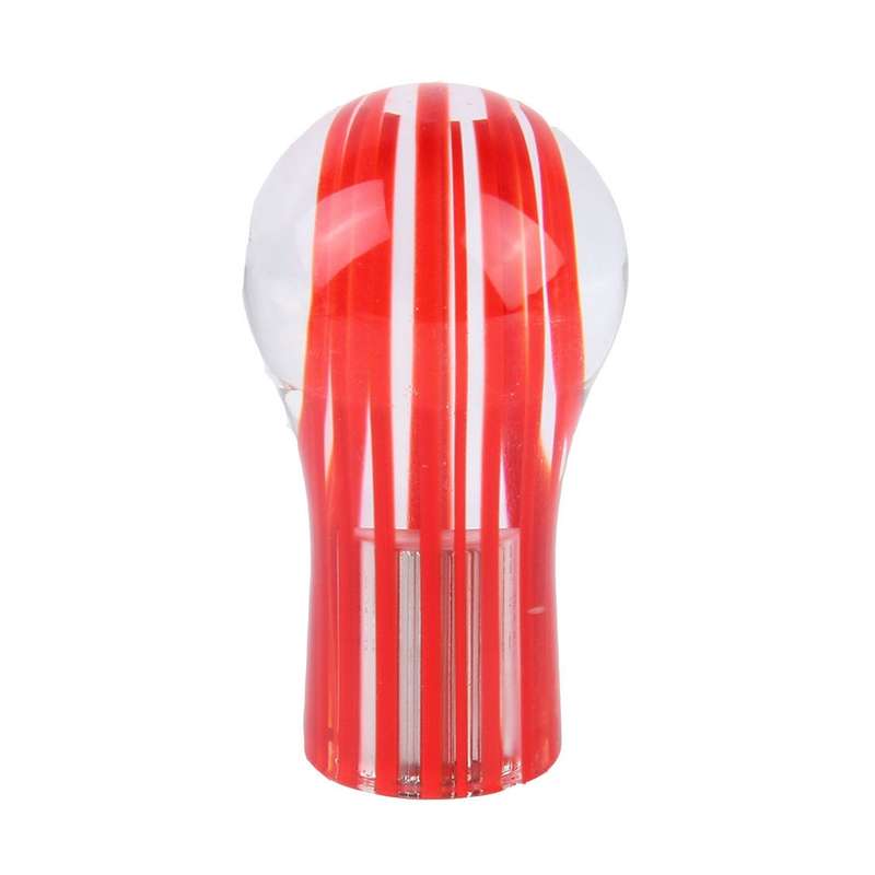 Crystal Double Light Car Breathing Racing Dash LED Magic Lamp Gear Head Shift Knob with Base, Size: