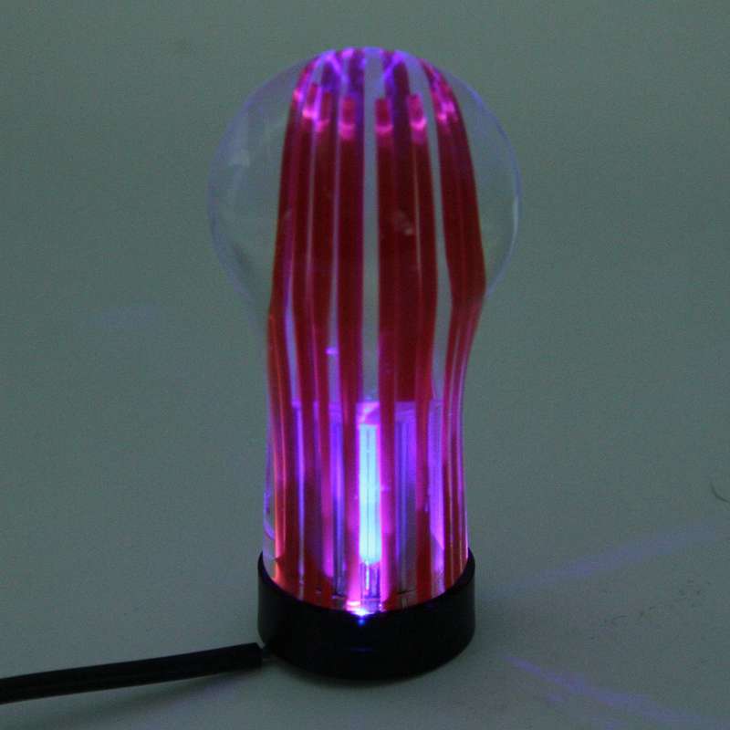 Crystal Double Light Car Breathing Racing Dash LED Magic Lamp Gear Head Shift Knob with Base, Size: