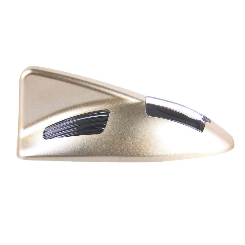 Solar Colorful Light Anti Collision Shark Fin Car Taillight LED Flash Warning Light Caution Light(Gr