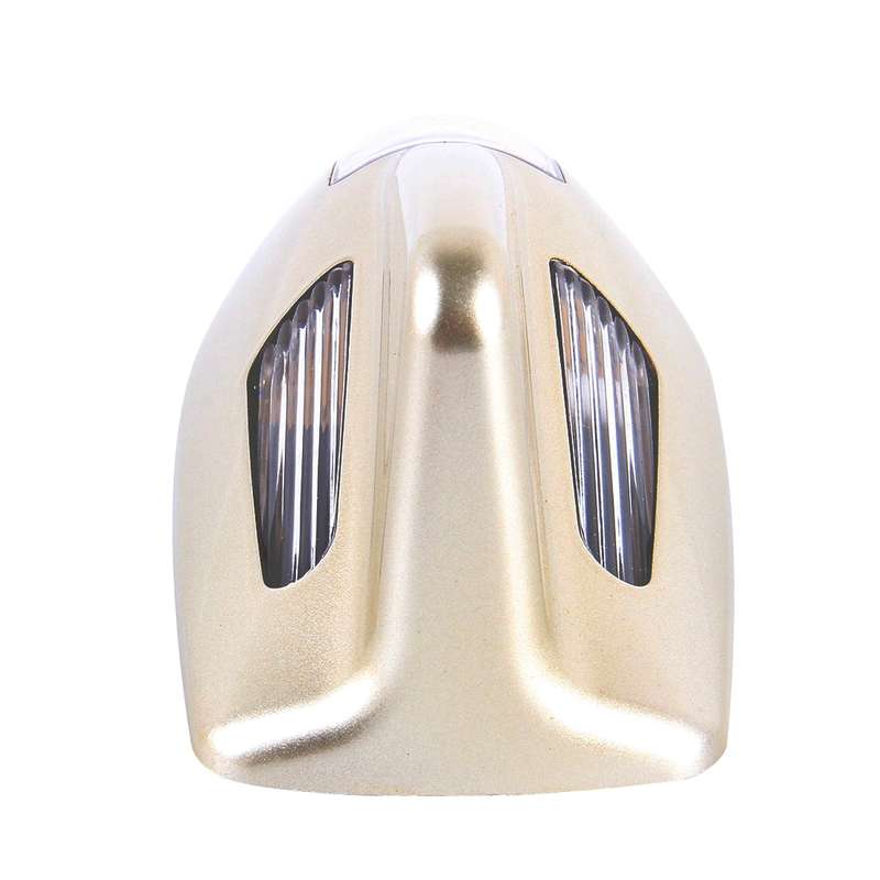 Solar Colorful Light Anti Collision Shark Fin Car Taillight LED Flash Warning Light Caution Light(Gr
