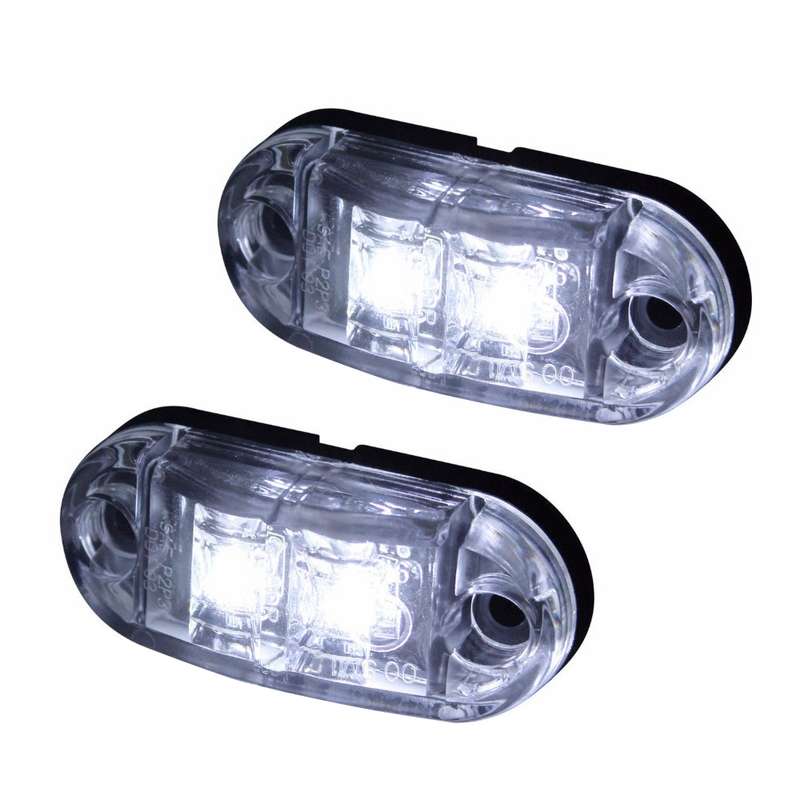 10 PCS Car Truck Trailer Piranha LED Side Marker Indicator Lights Bulb Lamp, Light Color: Yellow