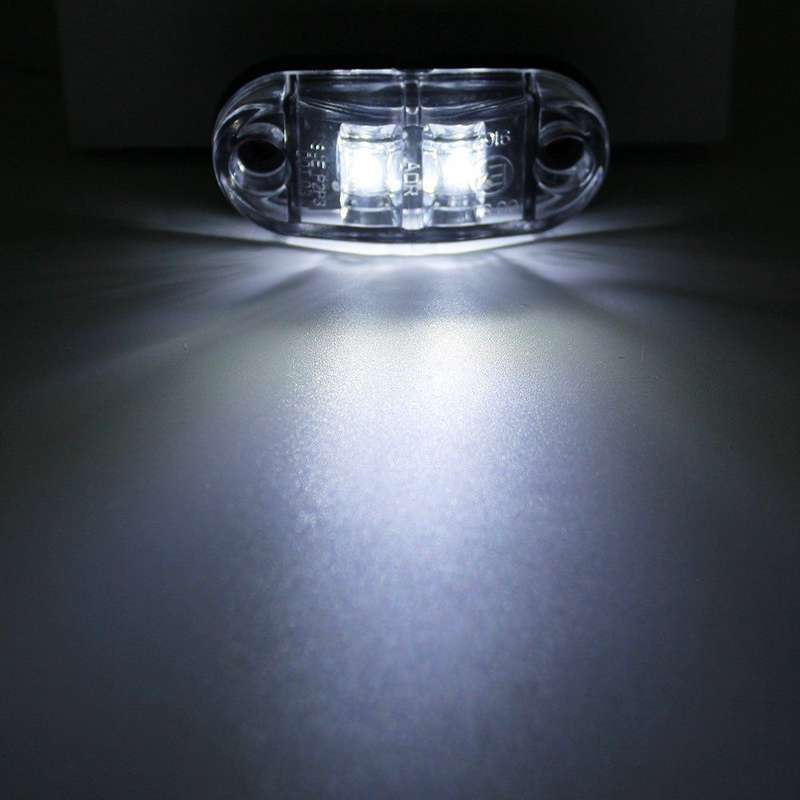 10 PCS Car Truck Trailer Piranha LED Side Marker Indicator Lights Bulb Lamp, Light Color: Yellow