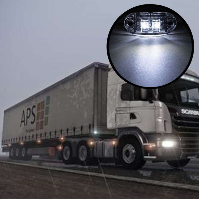 10 PCS Car Truck Trailer Piranha LED Side Marker Indicator Lights Bulb Lamp, Light Color: Yellow