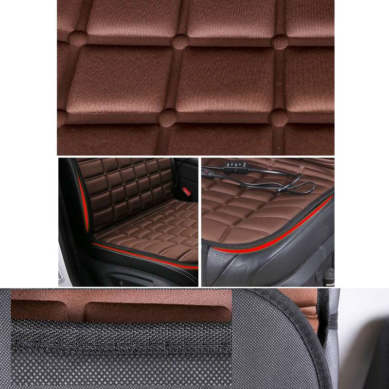 12V Heated Car Seat Cushion Cover Seat Heater Warmer Winter Car Cushion Car Driver Heated Seat Cushi