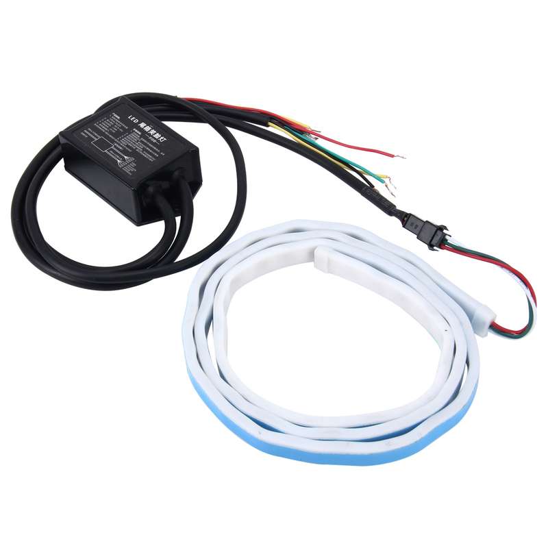 1.5m Car Auto Waterproof Universal Rear Colorful Flowing Light Tail Box Lights Red Light Brake Light