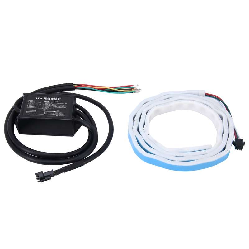 1.5m Car Auto Waterproof Universal Rear Colorful Flowing Light Tail Box Lights Red Light Brake Light