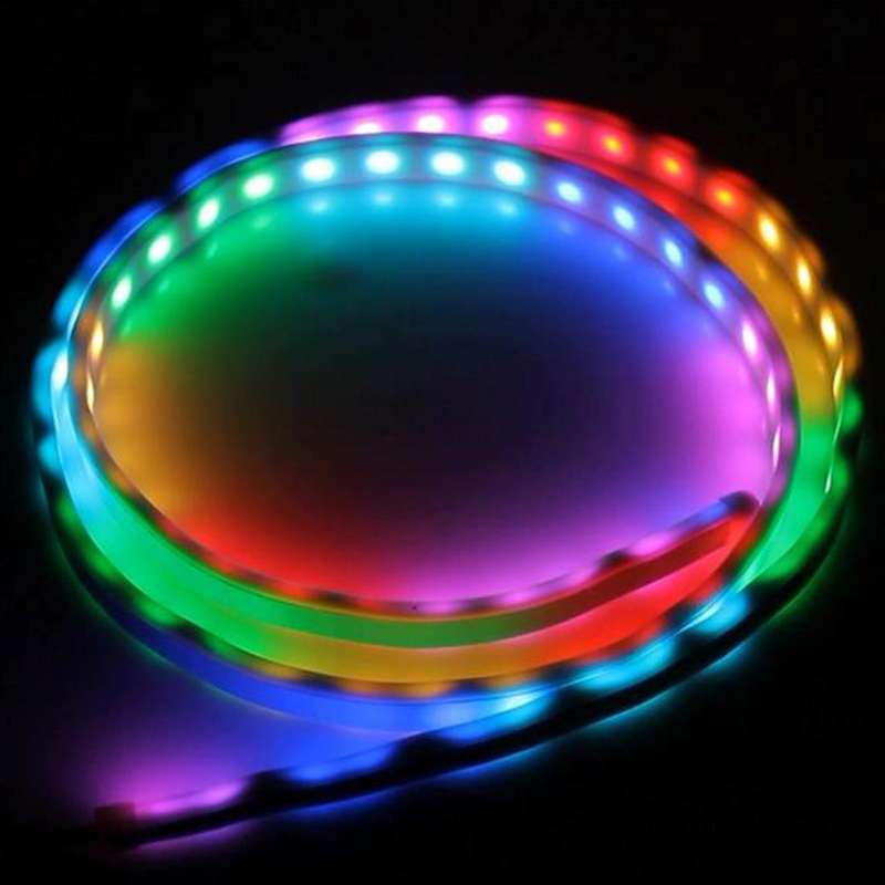 1.5m Car Auto Waterproof Universal Rear Colorful Flowing Light Tail Box Lights Red Light Brake Light