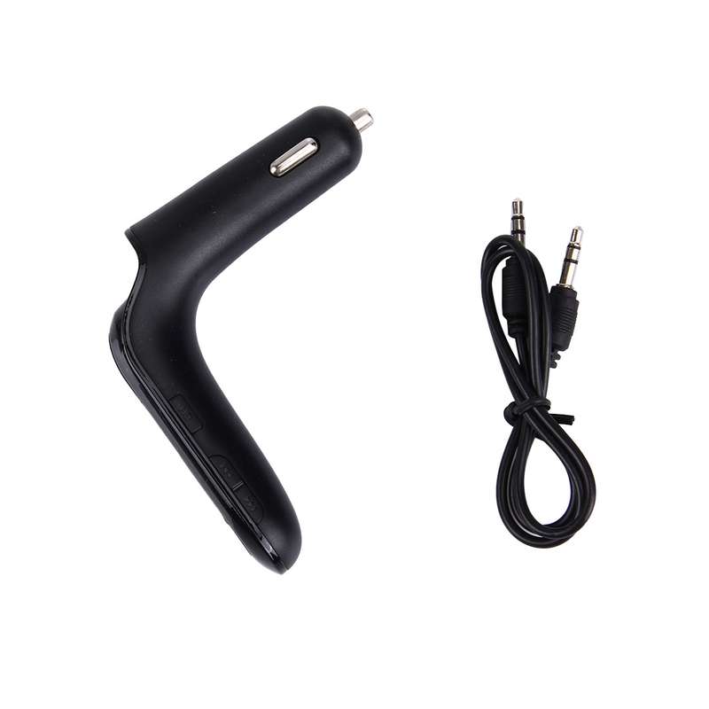 CARS7 Bluetooth Car Charger with Digital Display for Mobile Phone(Black)