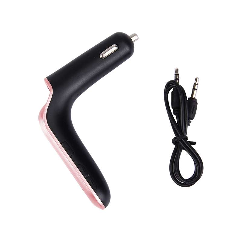 CARS7 Bluetooth Car Charger with Digital Display for Mobile Phone(Black)