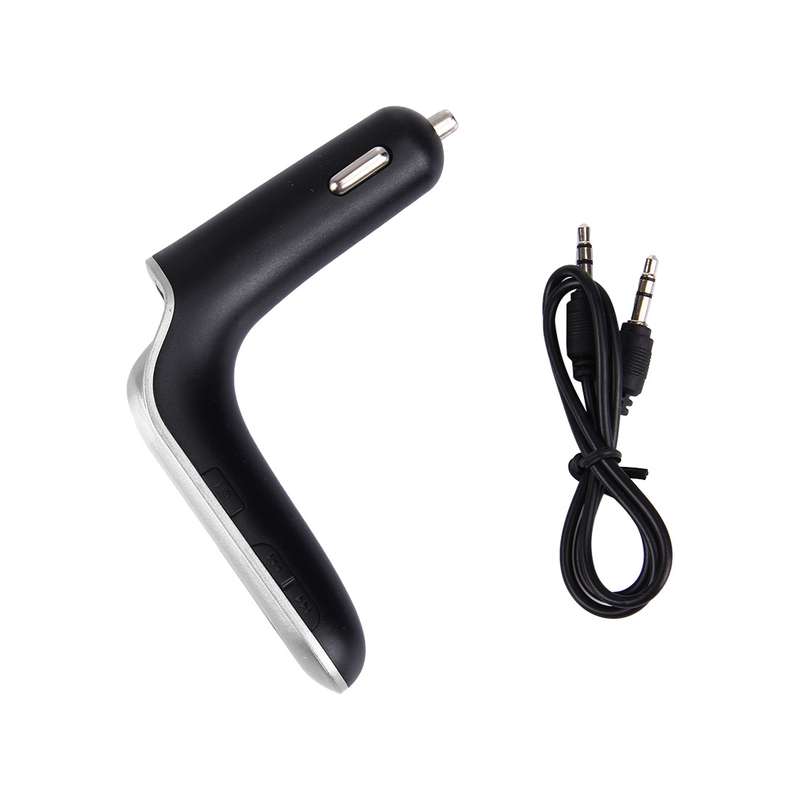 CARS7 Bluetooth Car Charger with Digital Display for Mobile Phone(Black)
