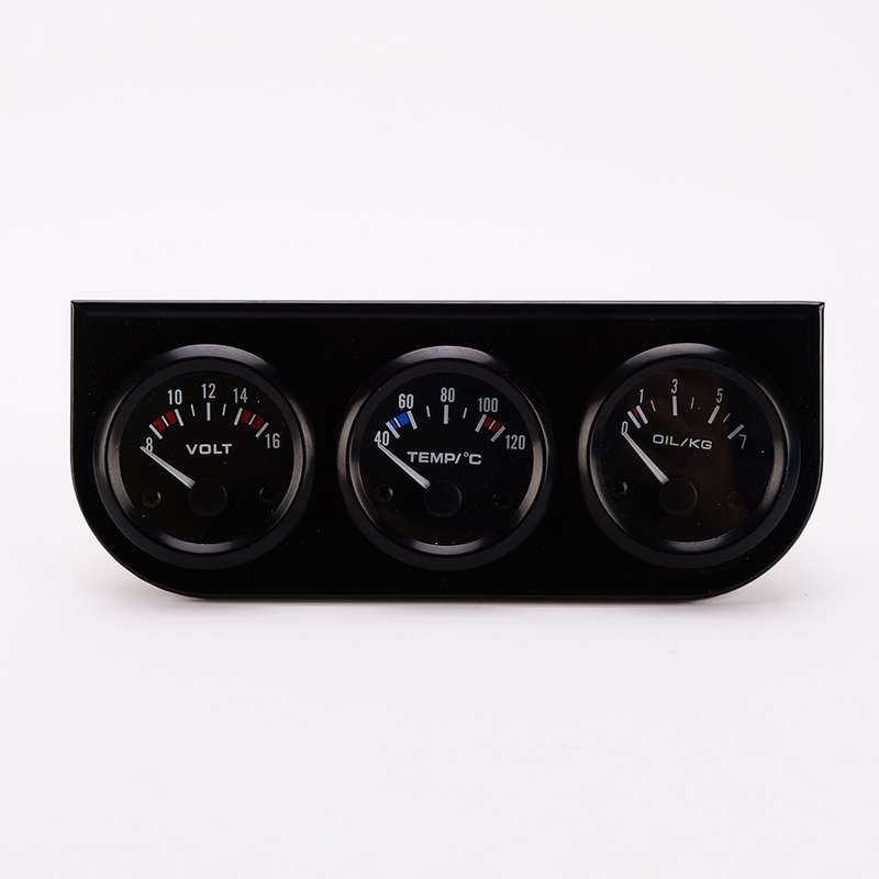 52mm 3 in 1 Auto Gauge Car Meter Voltmeter + Water Temp Gauge + Oil press Gauge