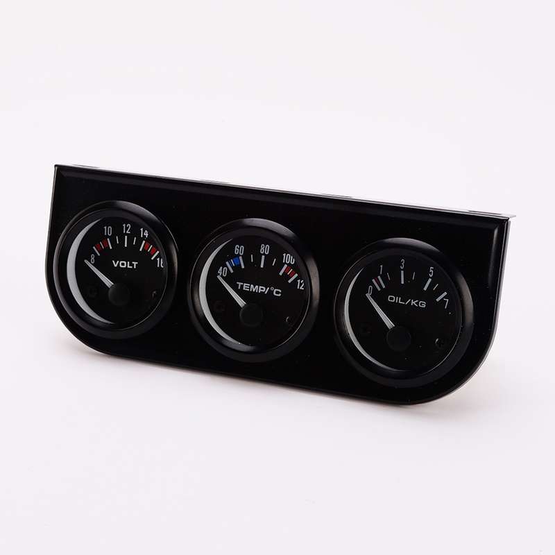 52mm 3 in 1 Auto Gauge Car Meter Voltmeter + Water Temp Gauge + Oil press Gauge