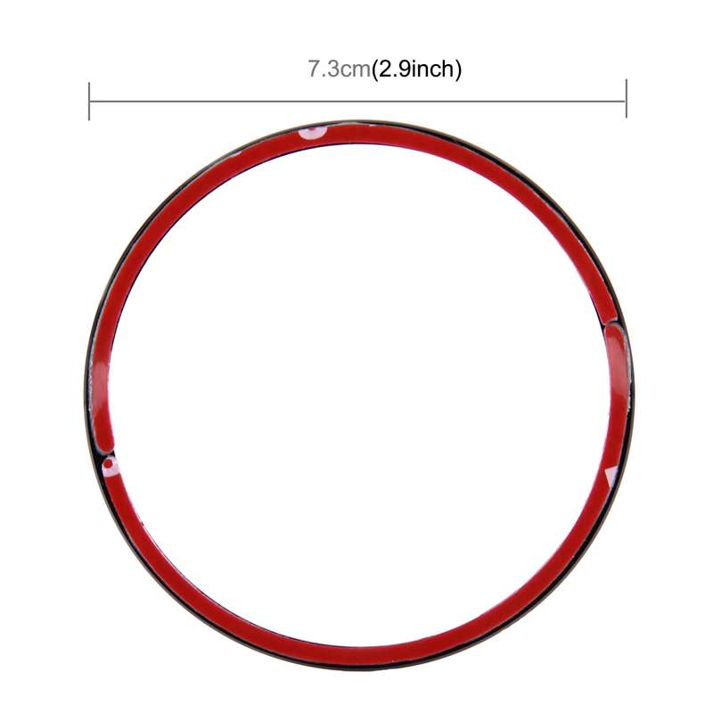 4 PCS Car Aluminum Wheel Hub Deroration Ring For Cadillac(Black)