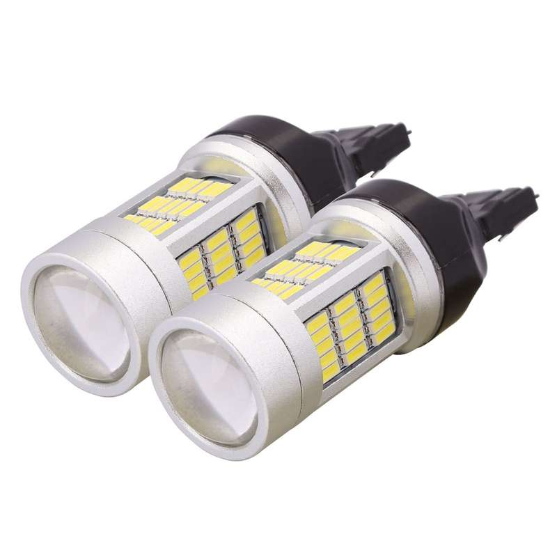 2 PCS 7440 10W 1080LM White Light 72 LED SMD 4014 Canbus Car Brake Light Tail Light Bulb, DC 12V