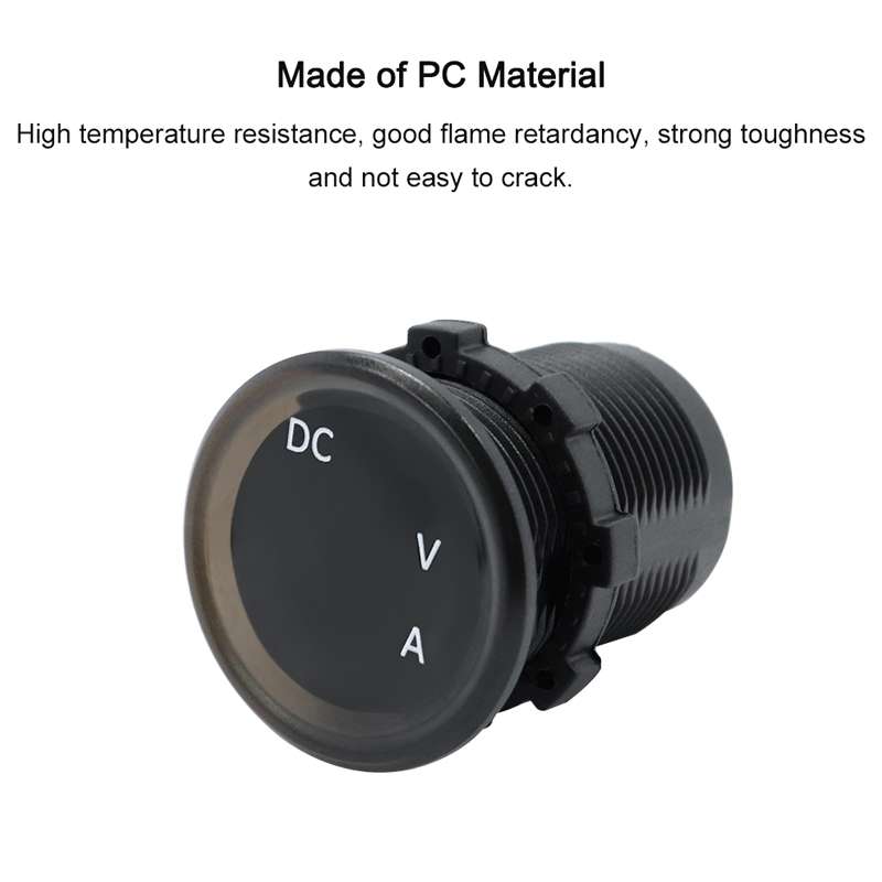 B3613 IP67 Waterproof Car Modification 4.5-30V Voltmeter + Ammeter