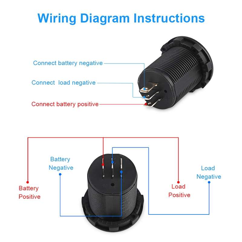 B3613 IP67 Waterproof Car Modification 4.5-30V Voltmeter + Ammeter