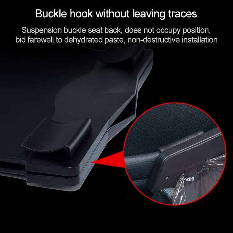 Car Multifunctional LED Design Hanging Folding Garbage Bin Storage Box (Black)