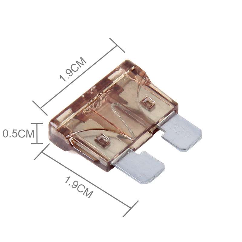 100 PCS 12V Car Add-a-circuit Fuse Tap Adapter Blade Fuse Holder (Big Size)(Coffee)