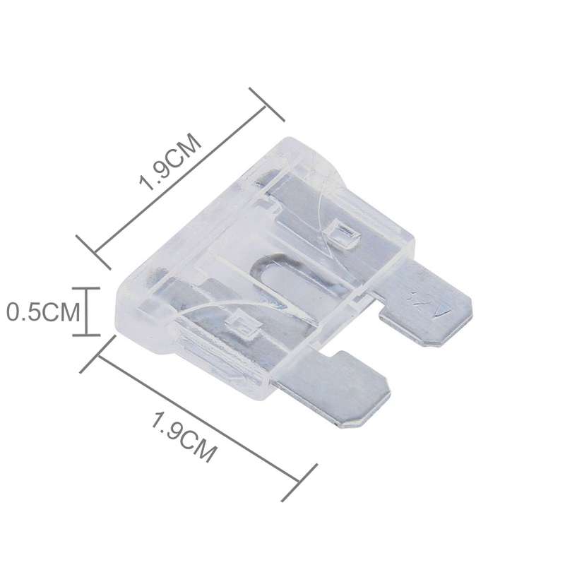 100 PCS 12V Car Add-a-circuit Fuse Tap Adapter Blade Fuse Holder (Big Size)(Transparent)