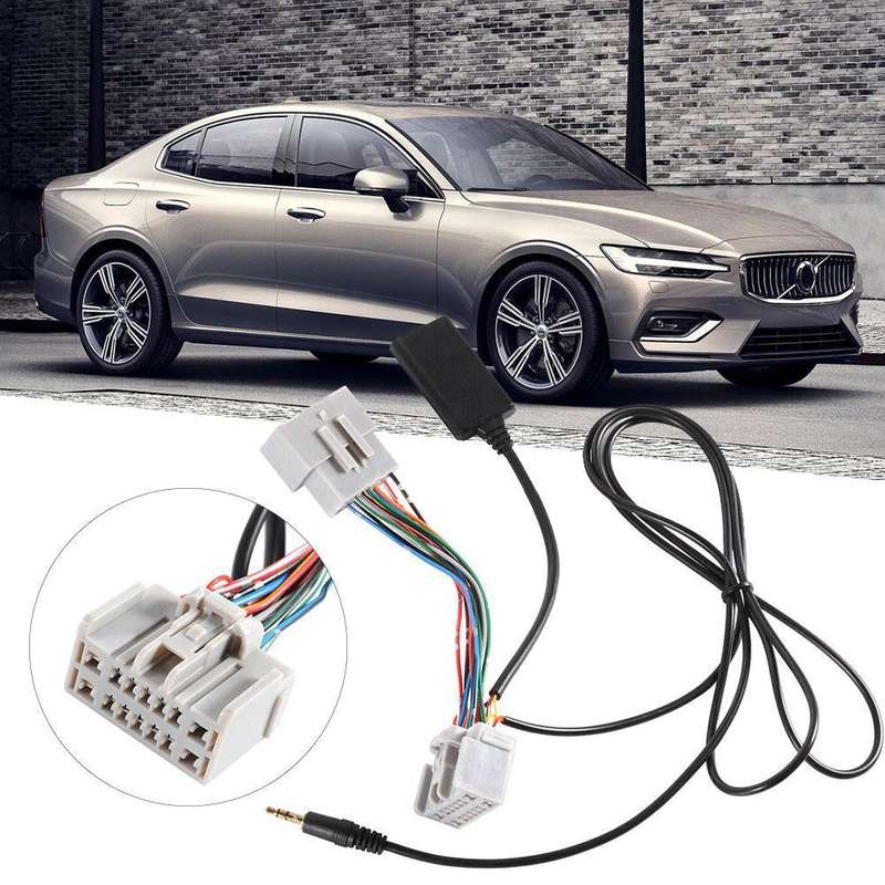 Car Wireless Bluetooth Module AUX Audio Adapter Cable + Bluetooth Audio Receiver for Volvo C S V CX