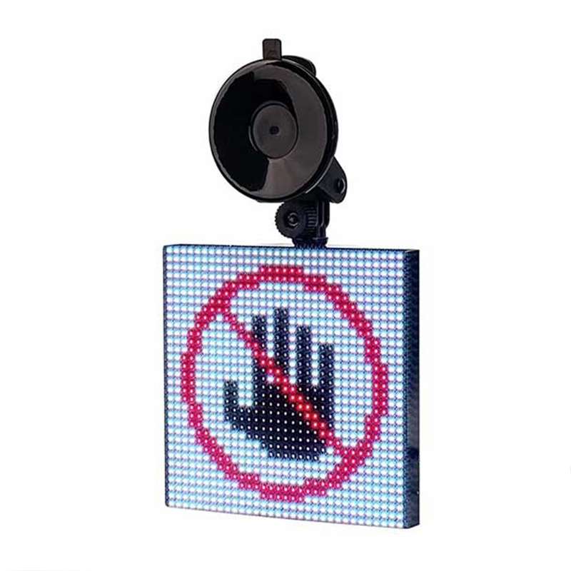 32x32 Pixel Full Color Wireless Bluetooth APP Control Emoticon Smile Faces LED Car Sign LED Display