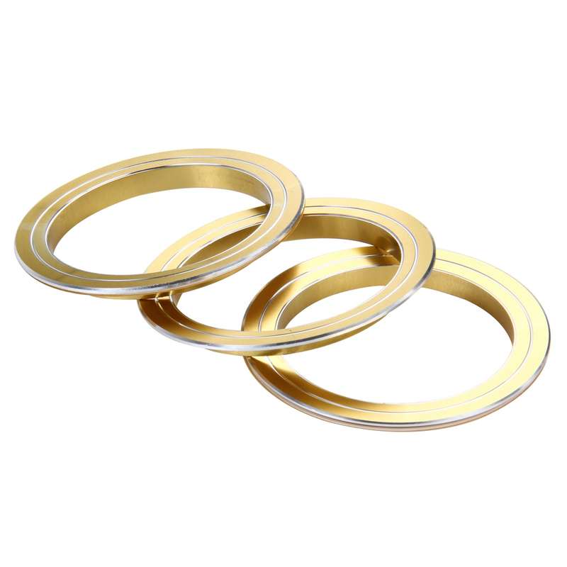 3 PCS Car Aluminum Air Conditioner Knob Case For ATENZA(Gold)
