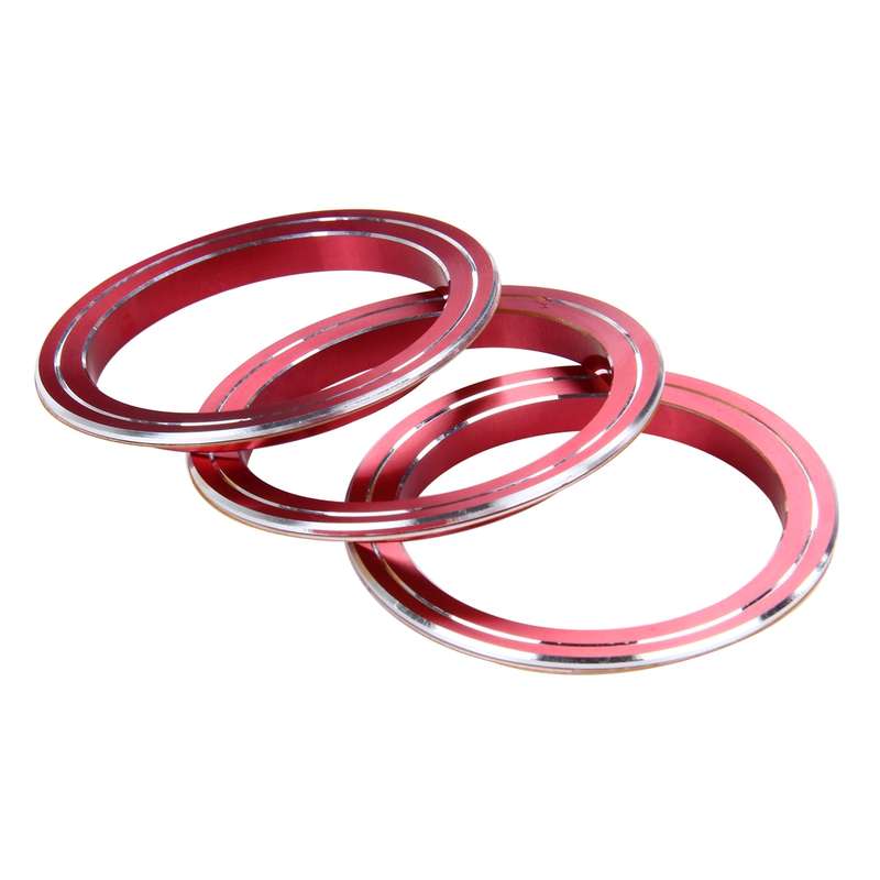3 PCS Car Aluminum Air Conditioner Knob Case For ATENZA(Gold)