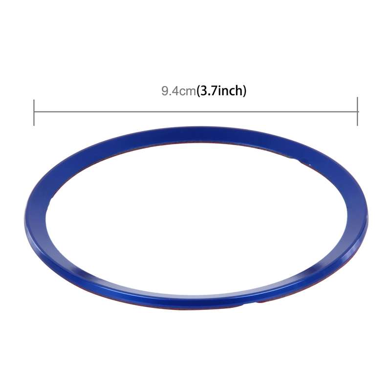 Car Aluminum Steering Wheel Decoration Ring For Audi(Red)