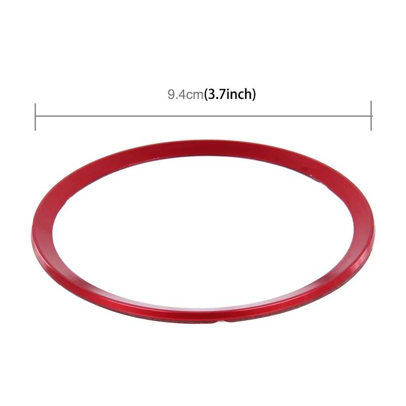 Car Aluminum Steering Wheel Decoration Ring For Audi(Gold)