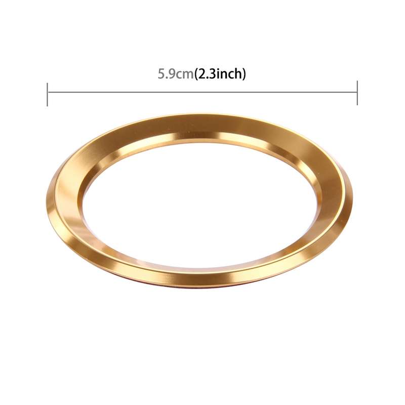 Car Aluminum Steering Wheel Decoration Ring For BMW(Silver)