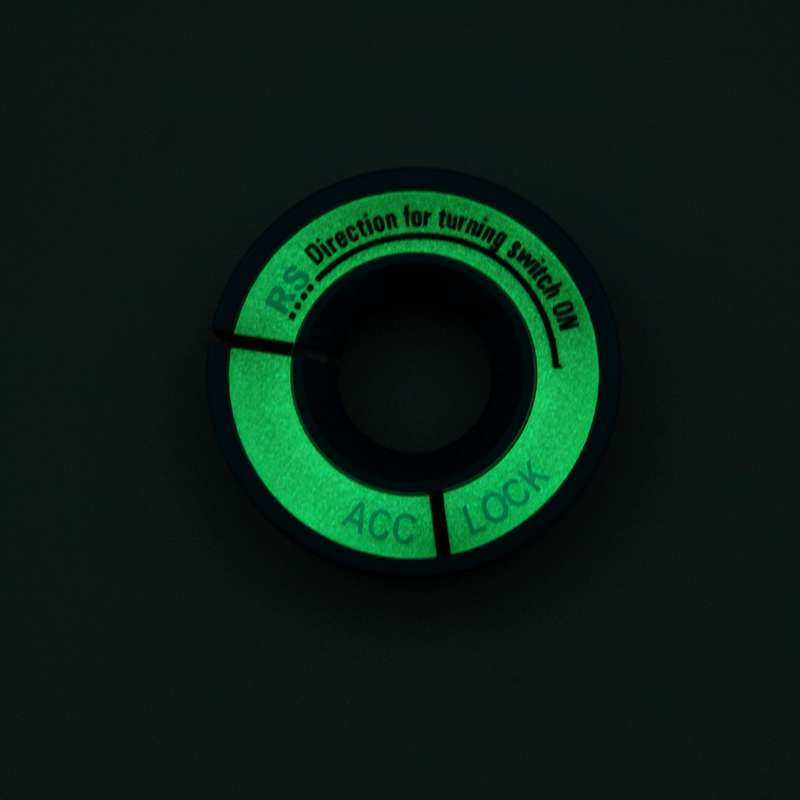 Car Aluminum Igniter Night Luminous Decoration Ring For Audi And Volkswagen(Black)
