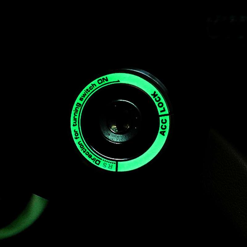 Car Aluminum Igniter Night Luminous Decoration Ring For Audi And Volkswagen(Black)