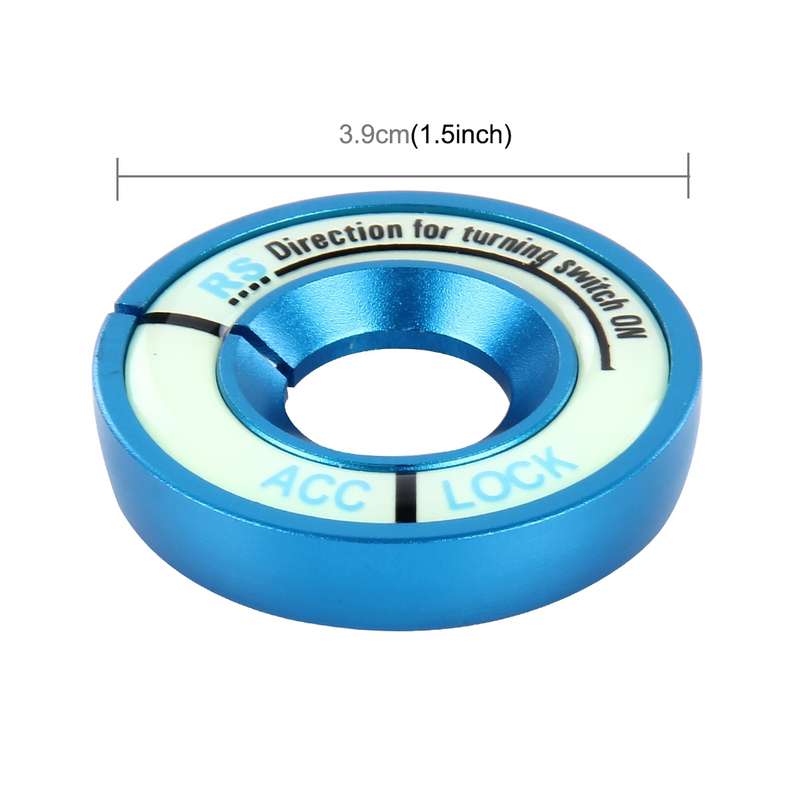 Car Aluminum Igniter Night Luminous Decoration Ring For Audi And Volkswagen(Red)
