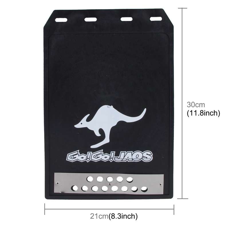 2 PCS WS-003 Premium Heavy Duty Molded Splash Mud Flaps Auto Front and Rear Guards, Small Size, Rand