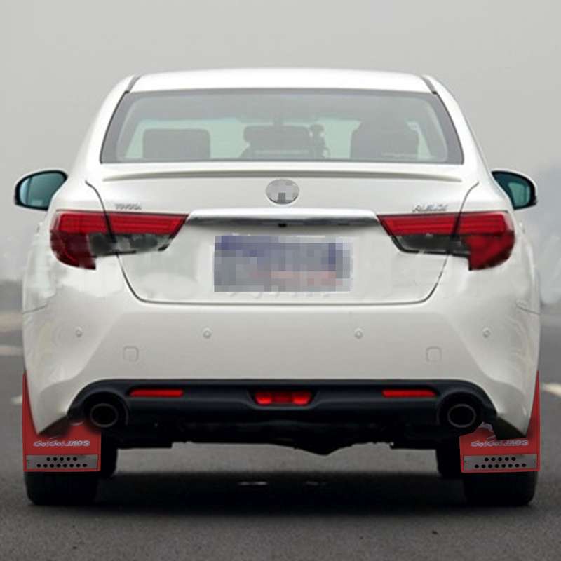 Premium Heavy Duty Molded Splash Front and Rear Mud Flaps Guards, Medium Size, Random Pattern Delive