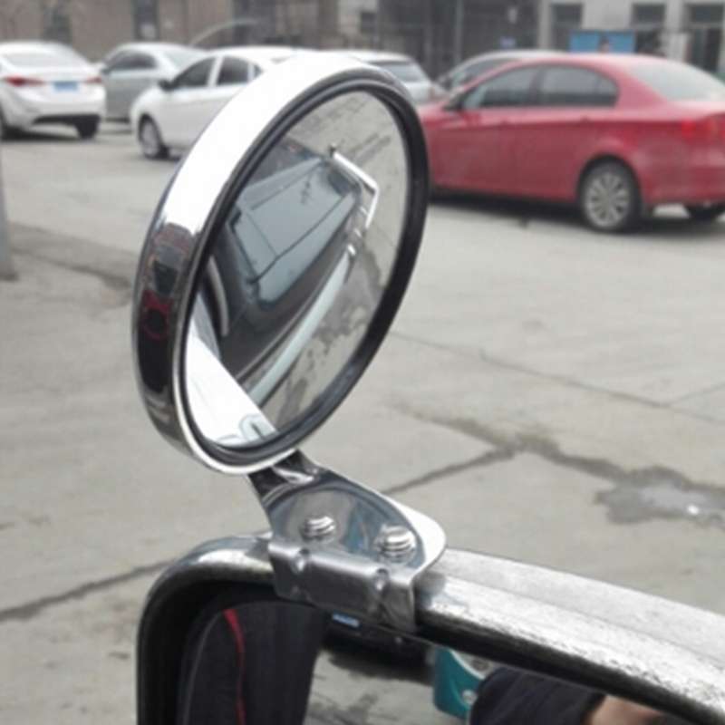 Vehicle Front Blind Area Wide-angle Adjustable Right Side Observation Mirror(Black)