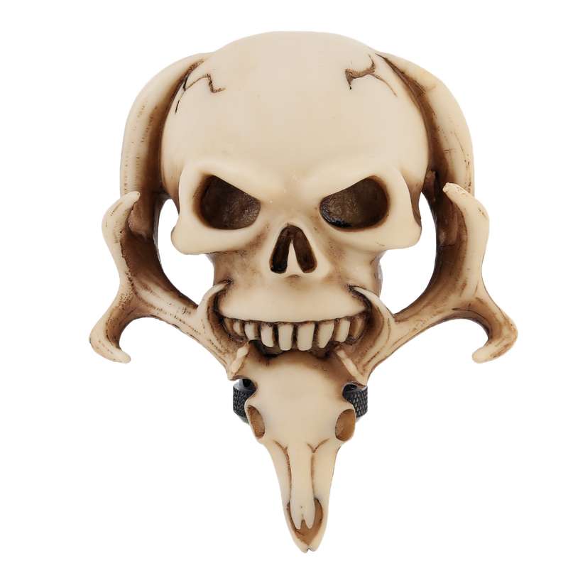 Universal Vehicle Car Creative Skull Double Heads Shaped Shifter Cover Manual Automatic Gear Shift K