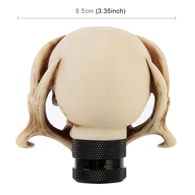Universal Vehicle Car Creative Skull Double Heads Shaped Shifter Cover Manual Automatic Gear Shift K