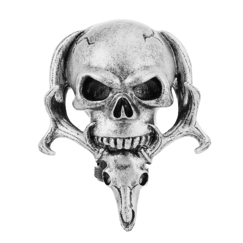 Universal Vehicle Car Creative Skull Double Heads Shaped Shifter Cover Manual Automatic Gear Shift K