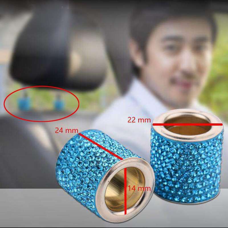 Car Crystal Tire Valve Cap Gas Cap Mouthpiece Cover (Black)