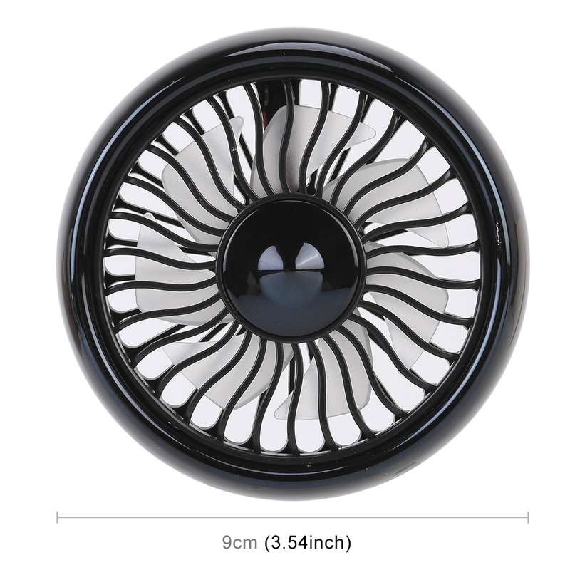 Multi-function Portable Car Air Outlet Sucker Electric Cooling Fan(Black)