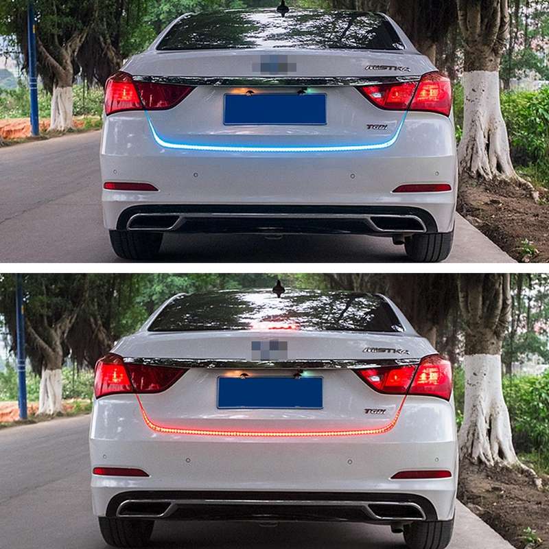1.5m Car Auto Waterproof Universal Four Color Rear Flowing Light Tail Box Lights with Tail Light Con