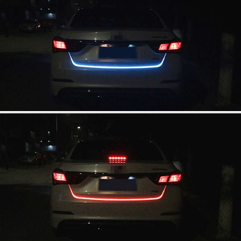 1.5m Car Auto Waterproof Universal Four Color Rear Flowing Light Tail Box Lights with Tail Light Con