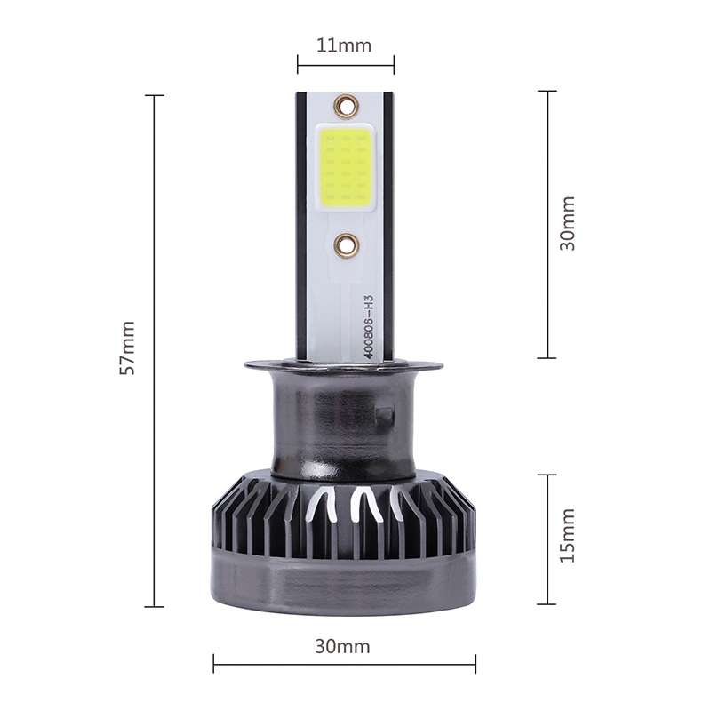 2 PCS H3 DC9-36V / 36W / 8000K / 6000LM IP68 Car / Motorcycle Mini COB LED Headlight Lamps / Fog Lig