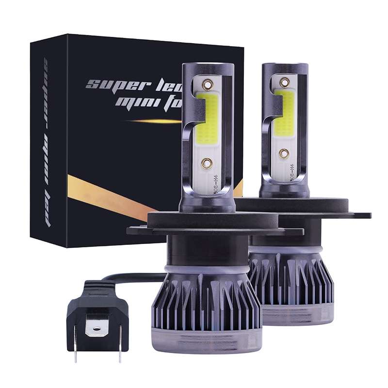 2 PCS H4 DC9-36V / 36W / 8000K / 6000LM IP68 Car / Motorcycle Mini COB LED Headlight Lamps / Fog Lig