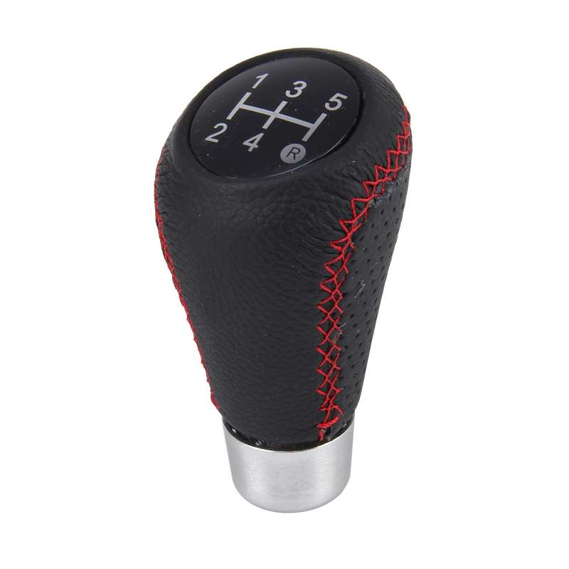 Universal 5-Speed Manual Shift Knob Manual Gear Shift Knob Stick Head Fit for All Car(Black)