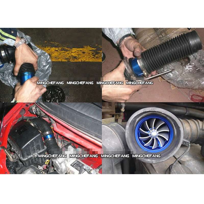 Car Stainless Universal Supercharger F1-Z Single Side Turbine Air Intake Fuel Saver Turbo Turboing C