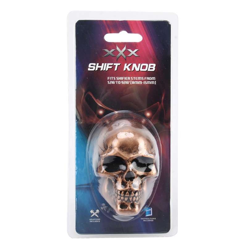 Universal Skull Head Shape Resin ABS Manual or Automatic Gear Shift Knob Fit for All Car