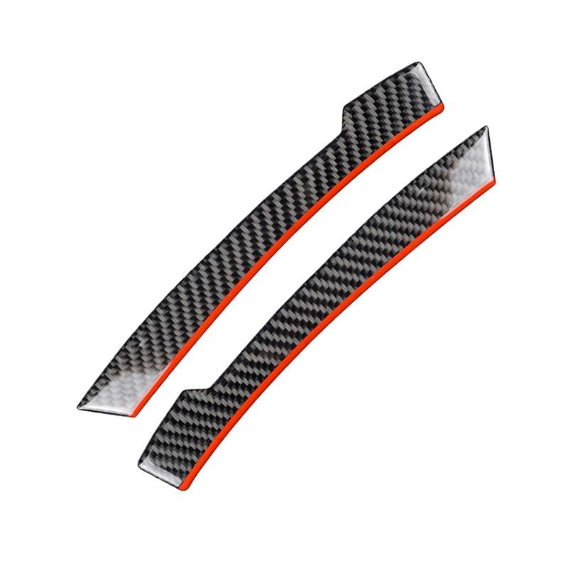 2 PCS Car Carbon Fiber Rearview Mirror Anti-collision Strip Protection Guards Trims Stickers for Mer
